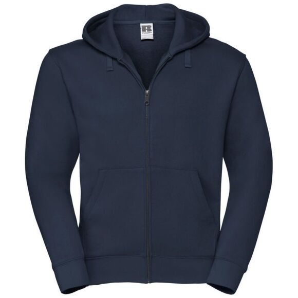 Russell Mens Authentic Full ZipSweatshirt / Hoodie XS-3XL / French Navy